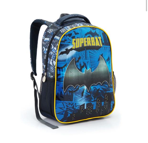 Imagem de Mochila escolar Infantil Racing Spider Man SuperBat Mega Heroes 42 Cm para menino de costa grande