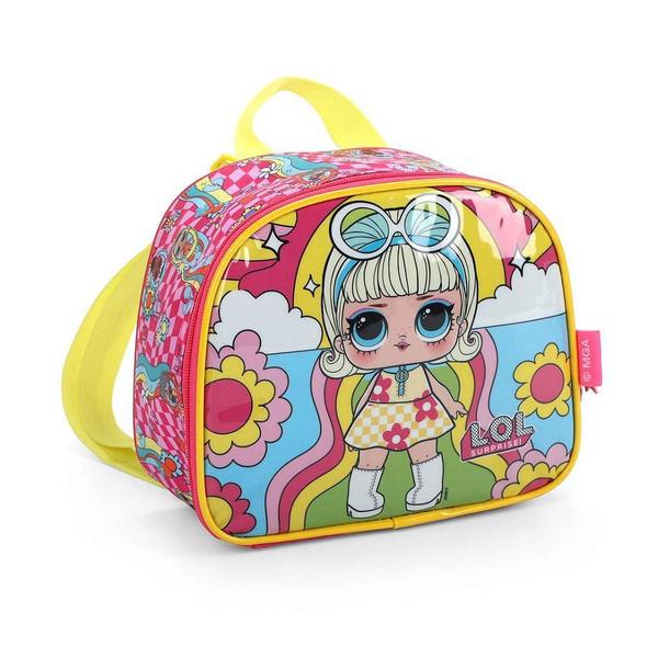 Imagem de Mochila Escolar Infantil Rodinha + Lancheira Lol Surprise