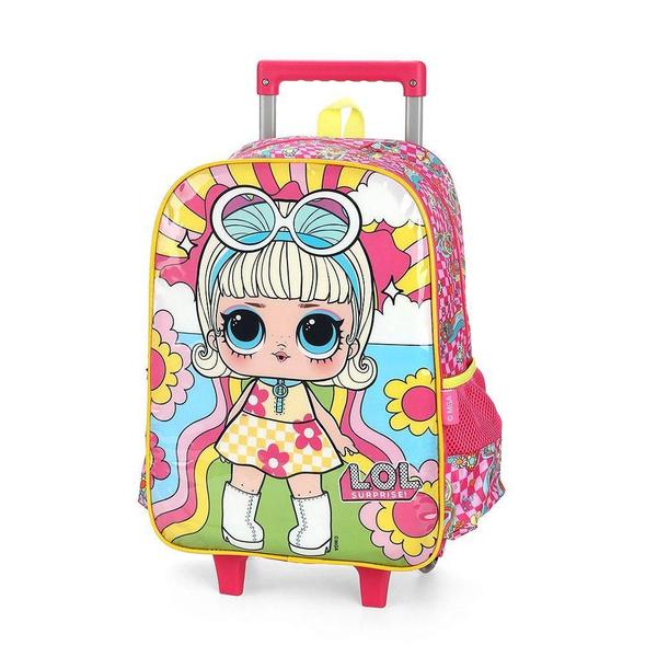 Imagem de Mochila Escolar Infantil Rodinha + Lancheira Lol Surprise