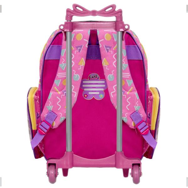 Imagem de Mochila Escolar Infantil Rodinha LOL com Lancheira e Estojo