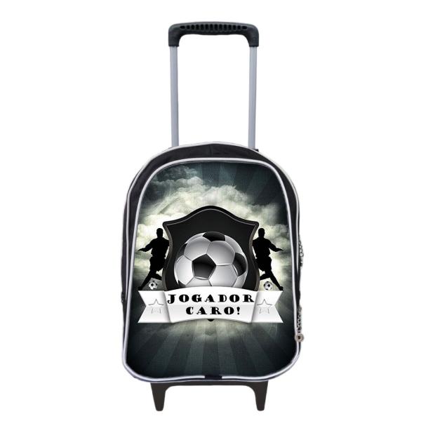 Imagem de Mochila Escolar Infantil Rodinha Masculina Menino Futebol