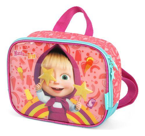 Imagem de Mochila Escolar Infantil Rodinhas Masha E O Urso