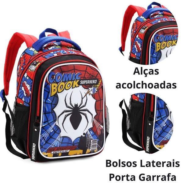 Imagem de Mochila Escolar Infantil Spider