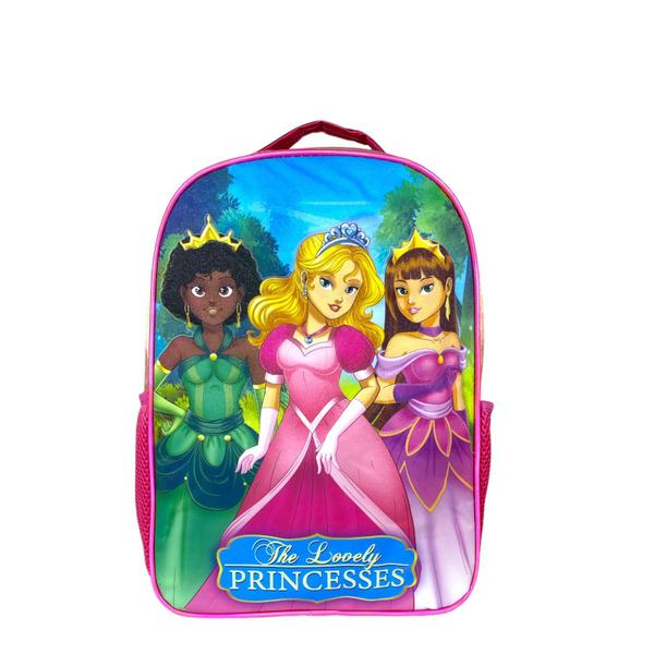 Imagem de Mochila Escolar Infantil + Super Kit Princesas Winth BPD33066