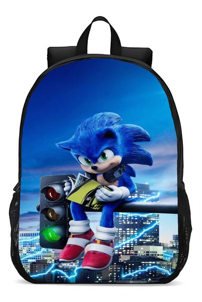 Imagem de Mochila Escolar Infanto Juvenil Filmes Desenhos Sonic Ouriço Novidade Geek Skin 190