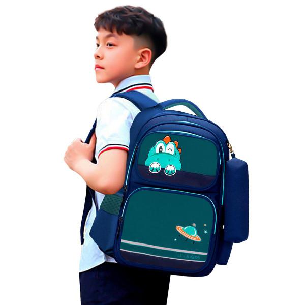 Imagem de Mochila Escolar Juvenil Casual Confortavel Alça Regulaveis Bolsos Grandes Colorida Volta Aulas Passeio Infantil Crianças