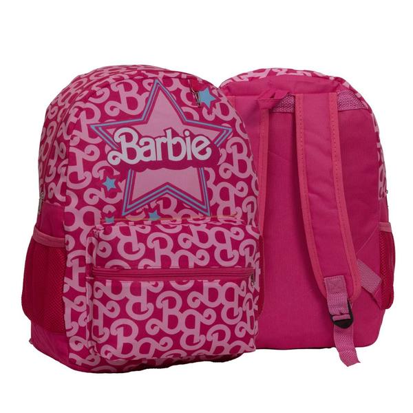 Imagem de Mochila Escolar Juvenil Estampa Barbie Costas Volta As Aulas