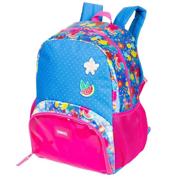 Imagem de Mochila Escolar Juvenil Floral Plus Tropical Costas G