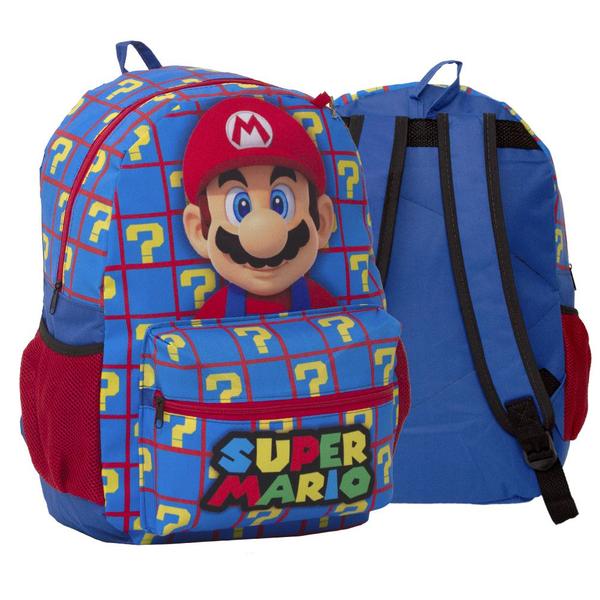 Imagem de Mochila Escolar Masculina Super Mario Passeio Viagem Casual