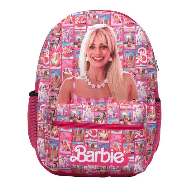 Imagem de Mochila Escolar Menina Barbie Espaçosa Rosa Costas Criança