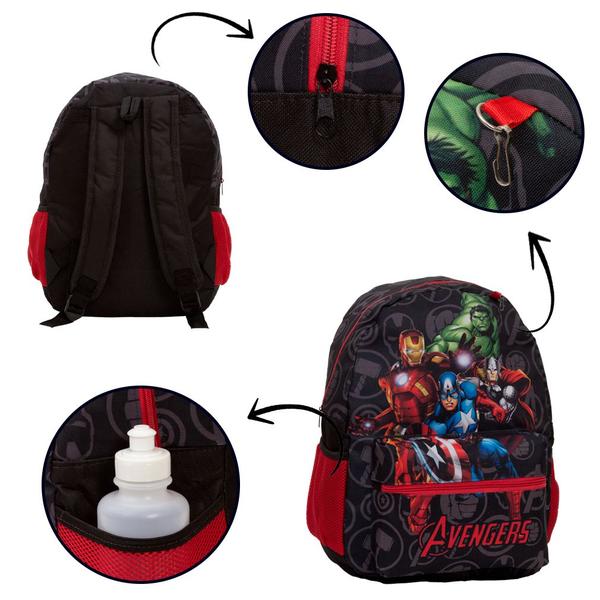 Imagem de Mochila Escolar Menino Costas Avengers Heróis Filme Criança