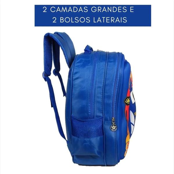 Imagem de Mochila Escolar Menino Costas Carro Kars Kids Grande