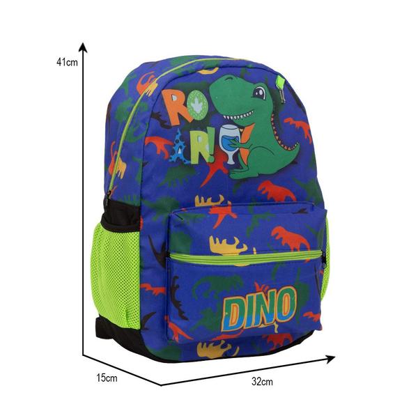 Imagem de Mochila Escolar Menino De Costas Dinossauro Passeio Tam G