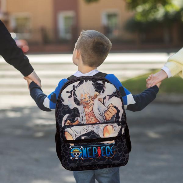 Imagem de Mochila Escolar Menino One Piece Juvenil Alça Costa Passeio