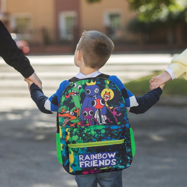 Imagem de Mochila Escolar Menino Rainbow Friends Game Costas Tam G