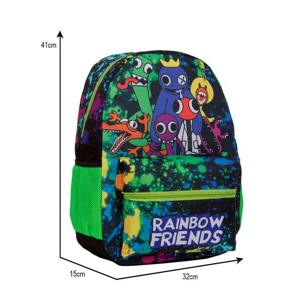 Imagem de Mochila Escolar Menino Rainbow Friends Game Costas Tam G