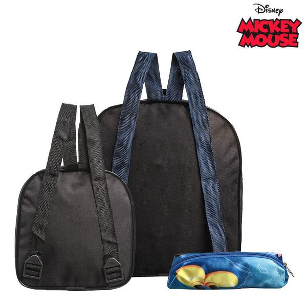 Imagem de Mochila Escolar Mickey Mouse Costas Kit Lancheira+Estojo