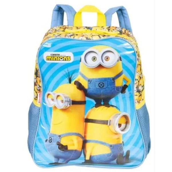 Imagem de Mochila Escolar Minions Infantil Tam G Costas Sestini