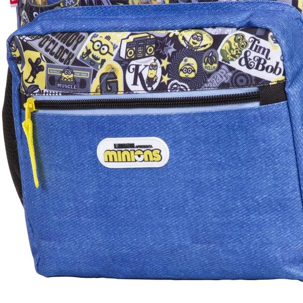 Imagem de Mochila Escolar Minions Plustween Infantil Tam G Costas Sestini