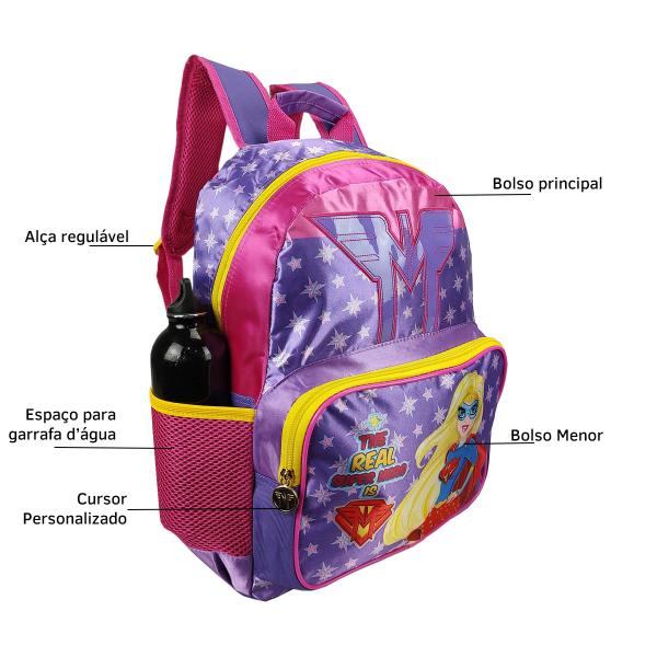 Imagem de Mochila Escolar Mochila Infantil Menina Super Herói