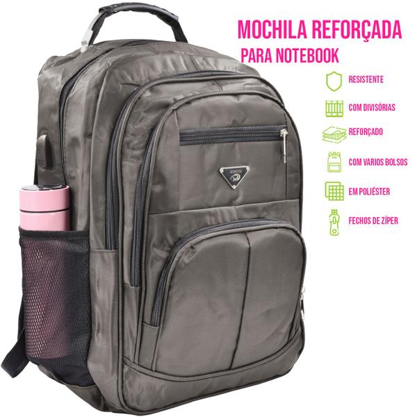 Imagem de Mochila Escolar p/ Notebook Passeio Camping Bolsa Faculdade