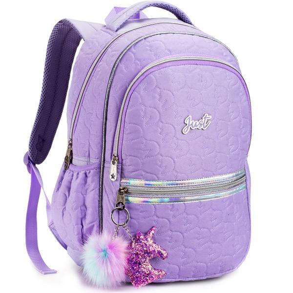 Imagem de Mochila Escolar Passeio Bordada Meninas Unicornios Infantil