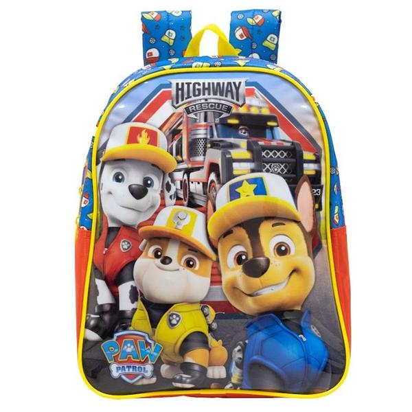 Imagem de Mochila Escolar Patrulha Canina Paw Patrol Costas Tam M Infantil