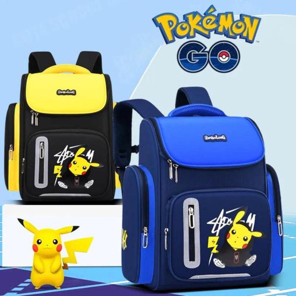 Imagem de Mochila Escolar Pikachu Infantil Impermeáve - Preto