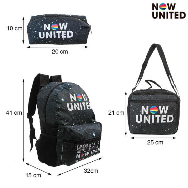 Imagem de Mochila Escolar Pop Now United Costas Kit Lancheira+Estojo