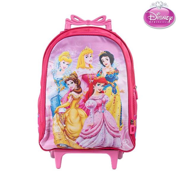 Imagem de Mochila Escolar Princesas Bolsa Rodinha Kit Lancheira+Estojo