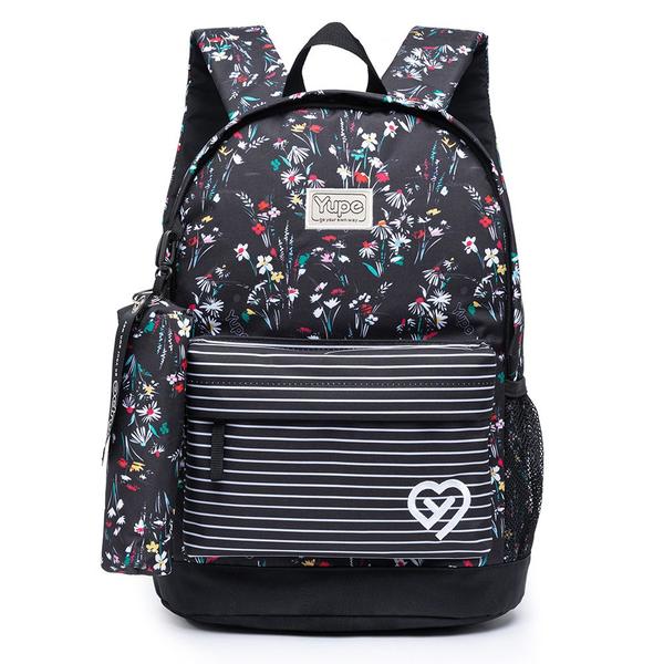 Mochila Escolar Reforçada Casual Bolsa Universitária Estojo Feminina - YUPE Mochila Escolar Reforçada Casual Bolsa Universitária Estojo Feminina - YUPE