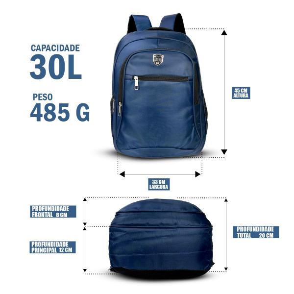 Imagem de mochila Escolar Reforçada Juvenil bolsa Unissex envio 24h