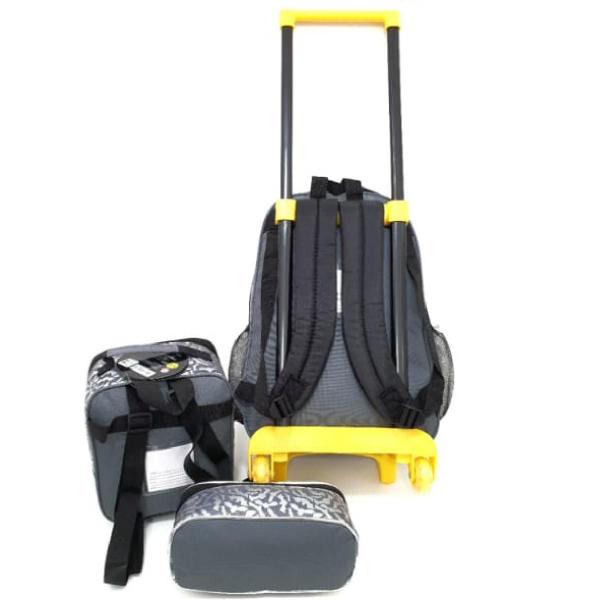 Imagem de Mochila Escolar Roda Kit Infantil Batman Dl13799K