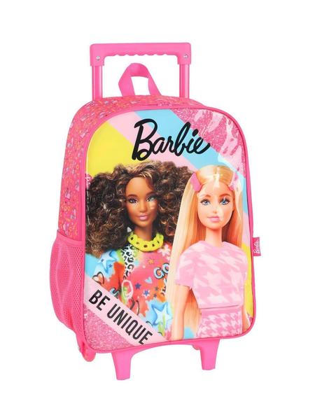 Imagem de Mochila Escolar Rodas Barbie Amiga Ic41412 - Pink - Maxlog