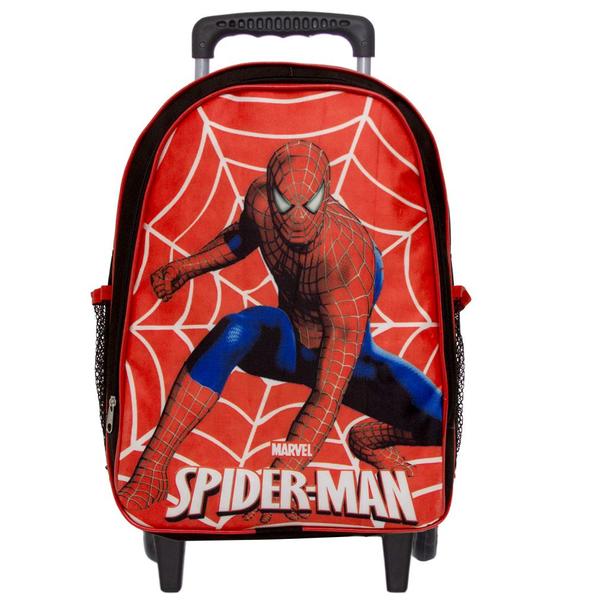 Imagem de Mochila Escolar Rodinha Homem Aranha com Lancheira Infantil