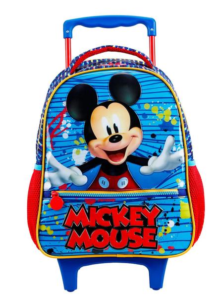 Imagem de  Mochila Escolar Rodinha Luxo Mickey Mouse Original Disney 