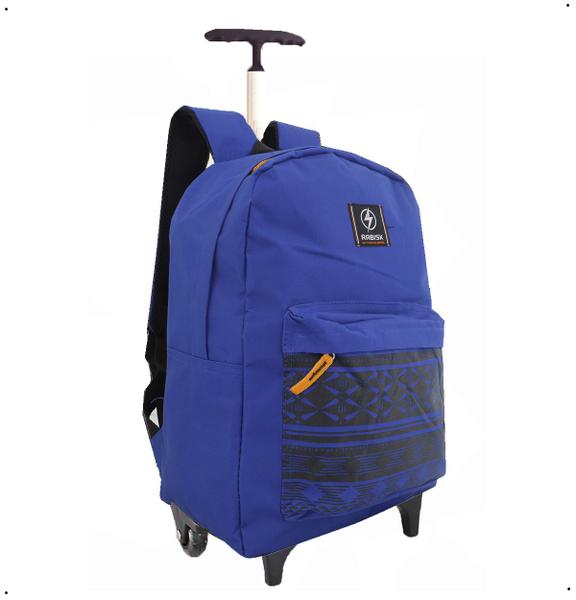 Imagem de Mochila Escolar Rodinha Masculina Juvenil Bolso Estampado + Estojo 