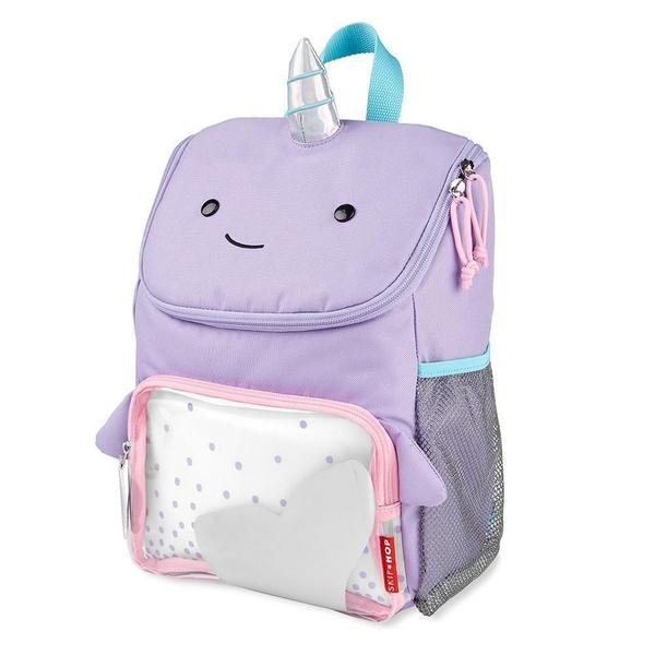 Imagem de Mochila Escolar Skip Hop Zoo Baleia Narval Lilás