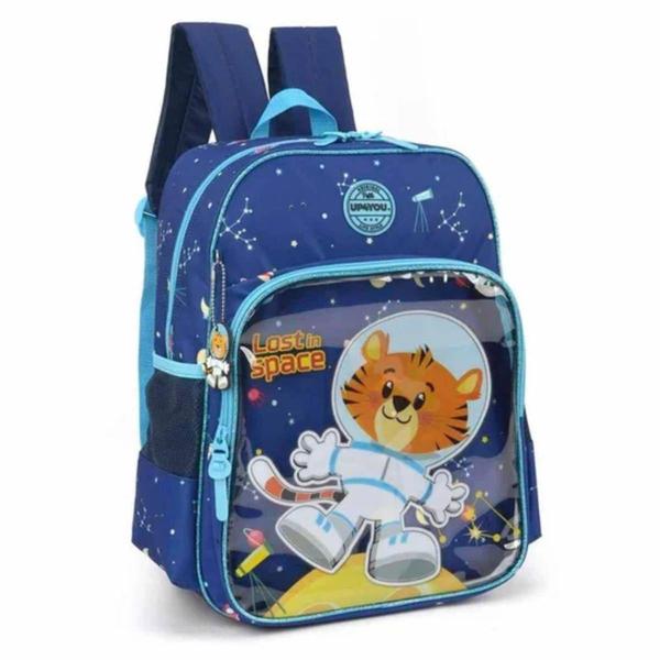 Imagem de Mochila Escolar Up4you Lost in Space Azul Infantil