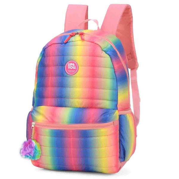Mochila Escolar Up4You para Notebook Salmão MJ48989UP-SM Imagem de Mochila Escolar Up4You para Notebook Salmão MJ48989UP-SM