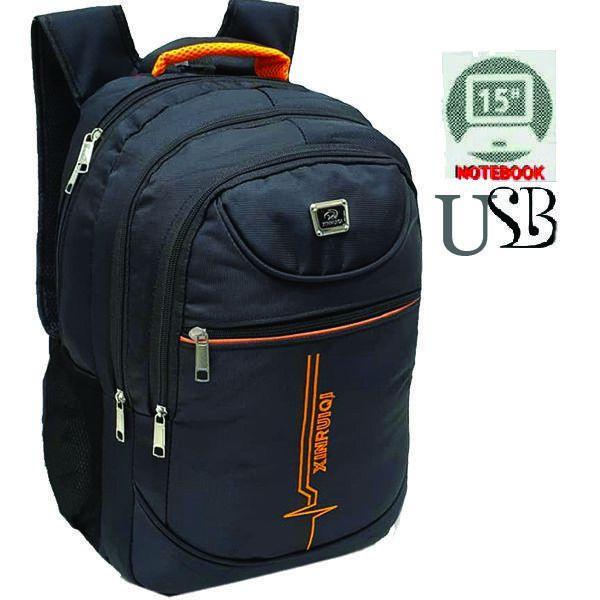 Imagem de Mochila Escolar Usb Notebook 15 1018Xa