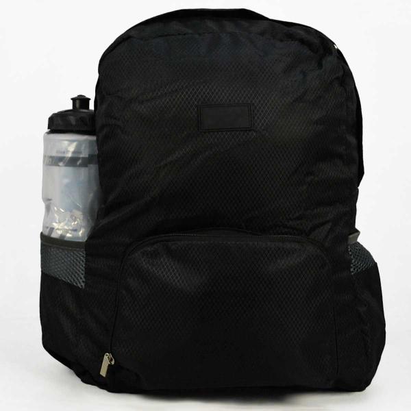 Imagem de Mochila Escolar Viagem Bolsa Academia Unissex Dobrável Preto CBRN17621