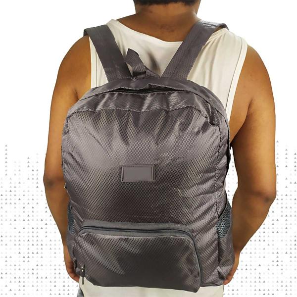 Imagem de Mochila Escolar Viagem Bolsa Academia Unissex Dobrável Salmão CBRN17638