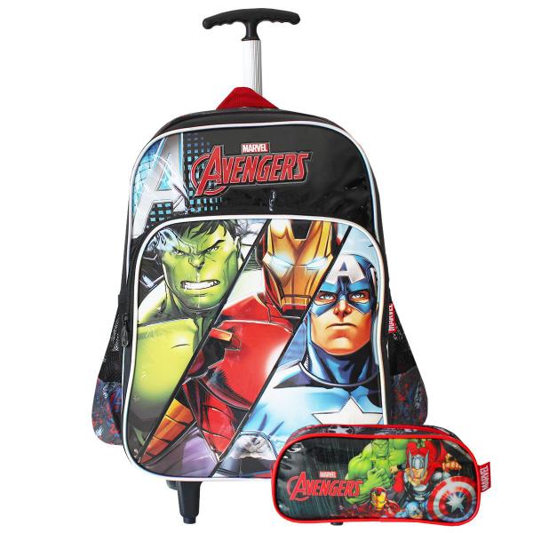 Imagem de Mochila Escolar Vingadores Com Estojo Marvel Comics Infantil