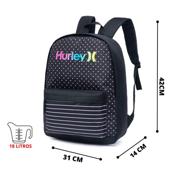 Imagem de Mochila esporte Escolar Notebook Surf DOTS Hurley Original