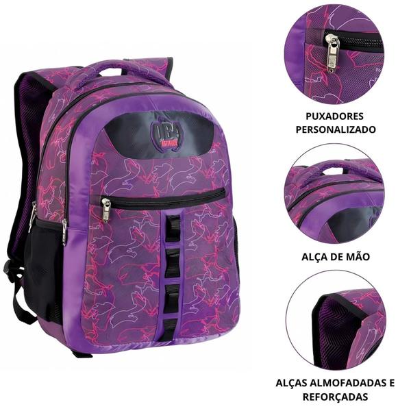 Imagem de Mochila Esportiva Escolar Feminina Masculina Estampada Basic