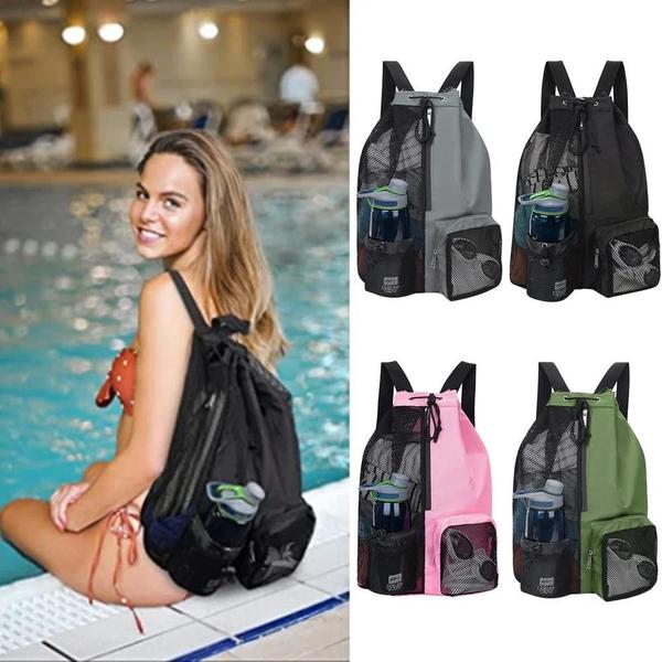 Imagem de Mochila Esportiva Unissex com Cordão - Ideal para Verão, Praia e Basquete