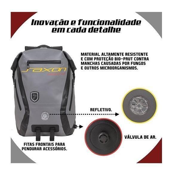 Imagem de Mochila Estanque Saxon Cinza 26 Lts À Prova Dágua