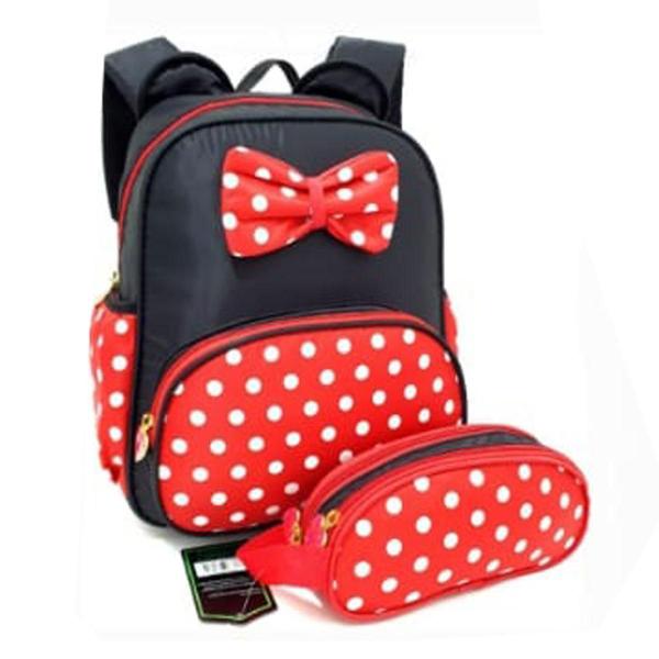 Imagem de Mochila + Estojo Kit Escolar Infantil Km4324