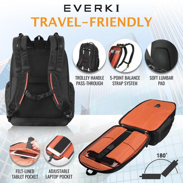 Imagem de Mochila Everki Atlas Business Laptop 32L EKP121 preta